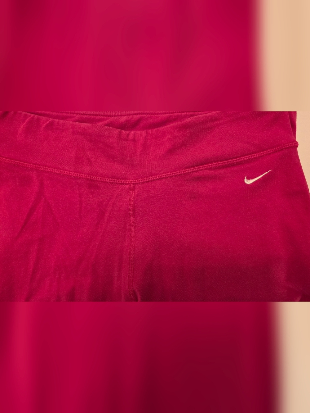 Nike Women's Pink Dri-Fit Capris with White Swoosh ~ Size Large - Picture 9 of 12